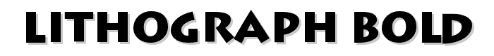 Lithograph Bold font